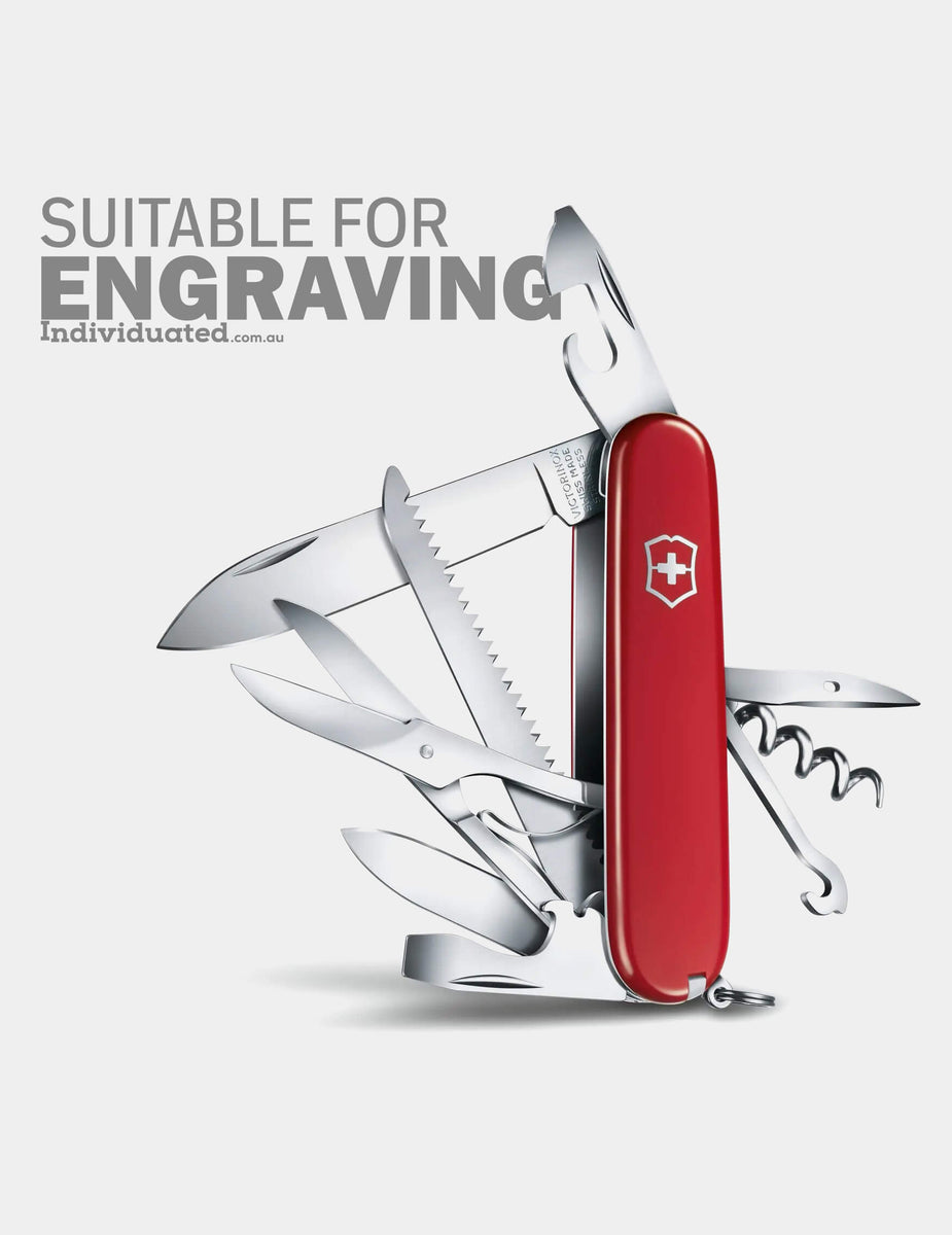 Personalised Victorinox Swiss Army Knife Multitool Huntsman Red