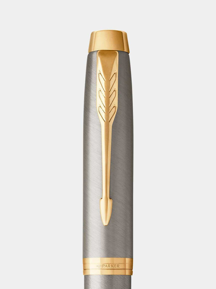 Parker IM Brushed Metal GT Rollerball Pen Cap