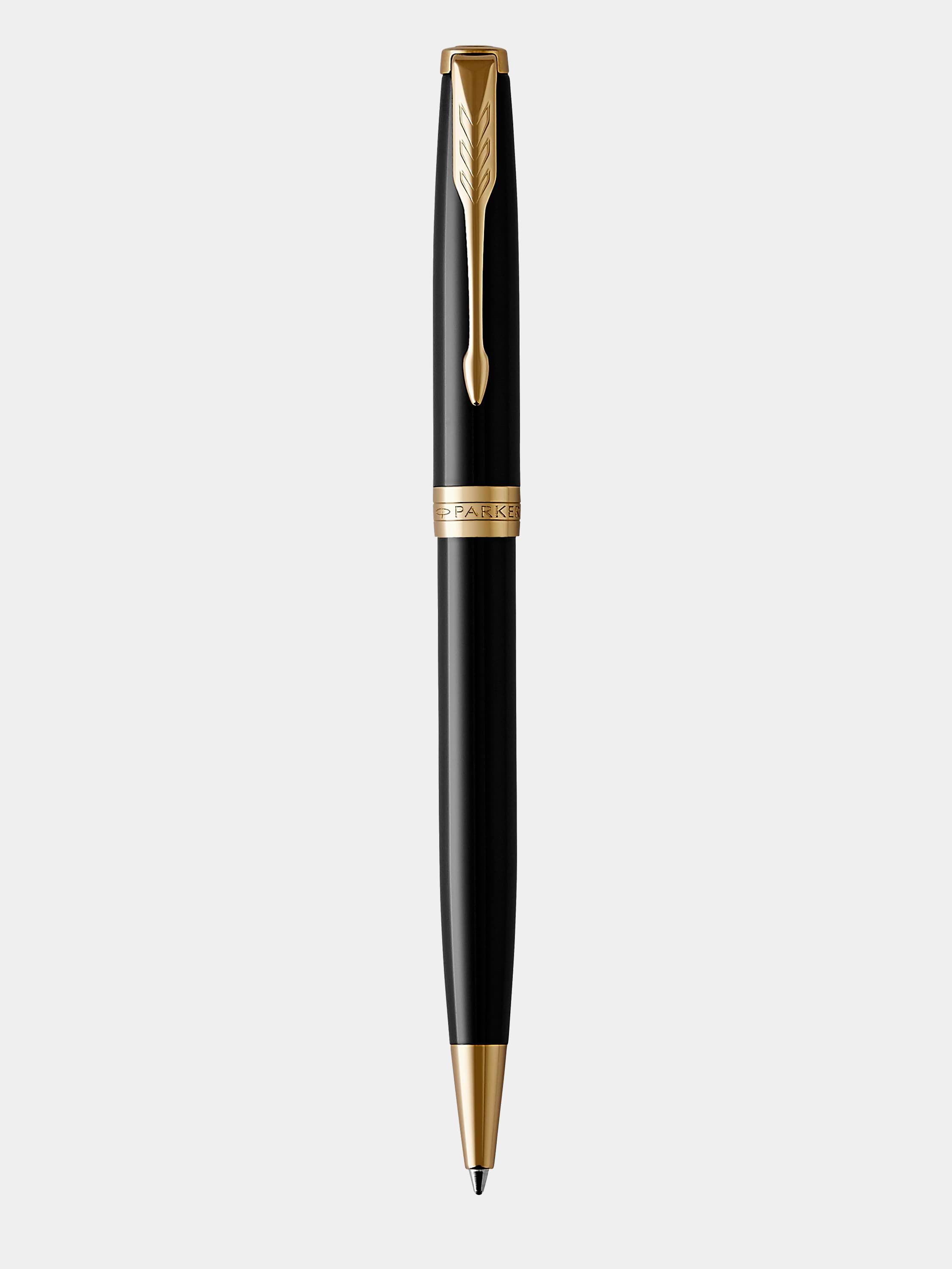 Parker Sonnet Lacquer Black Gold Trim Ballpoint Pen