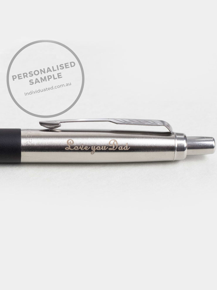Personalised with name engraving Parker Jotter XL Black Ballpoint Pen