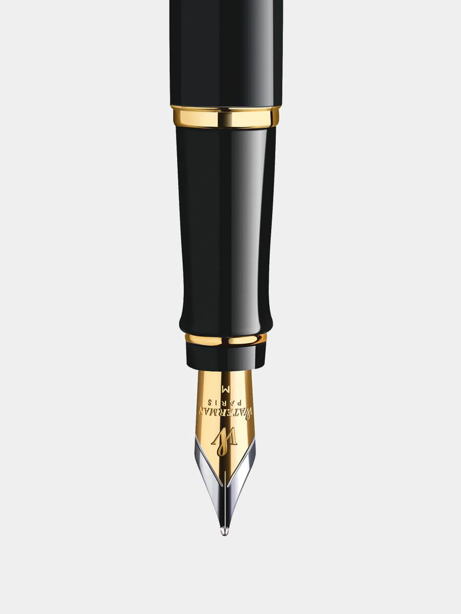 Waterman Expert Black Lacquer Fountain Pen