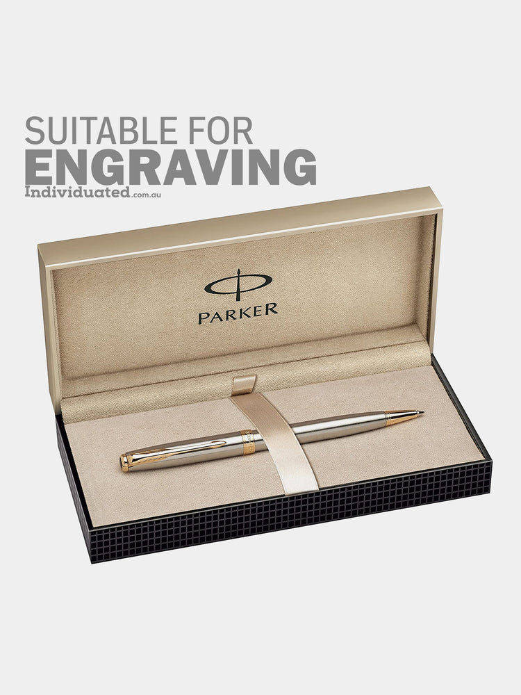 Parker Sonnet Stainless Steel Ballpoint Pen Suitable for Engraving