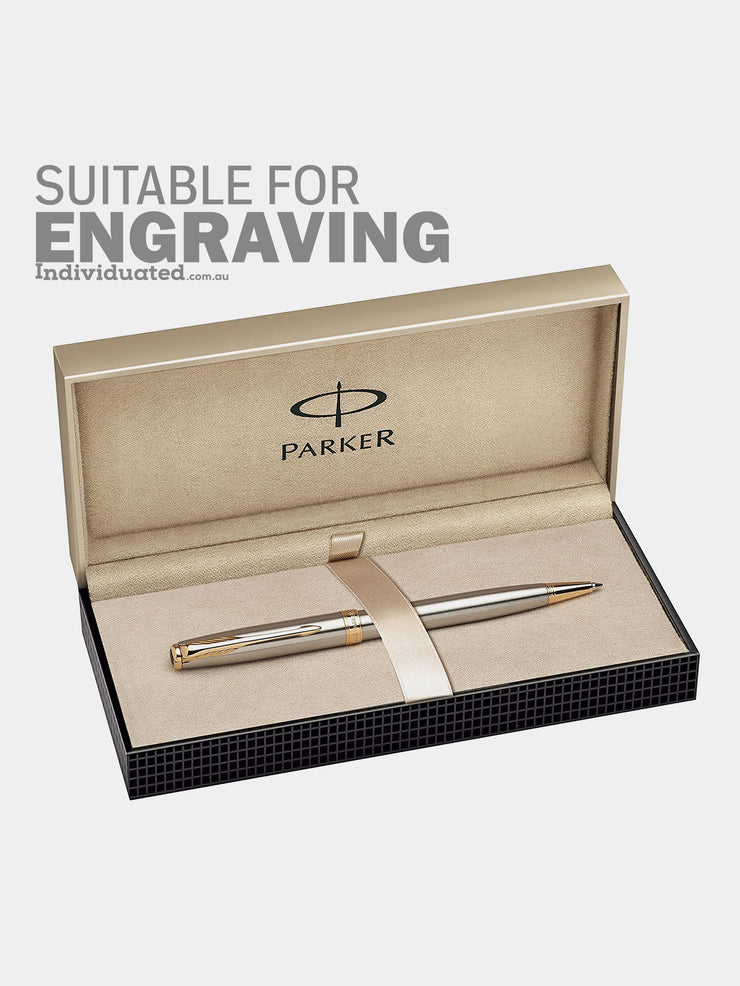 Parker Sonnet Stainless Steel Ballpoint Pen Suitable for Engraving