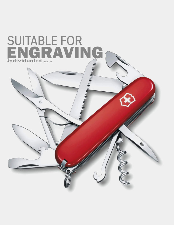 Victorinox Swiss Army knife Huntsman Red suitable for personalised engraving