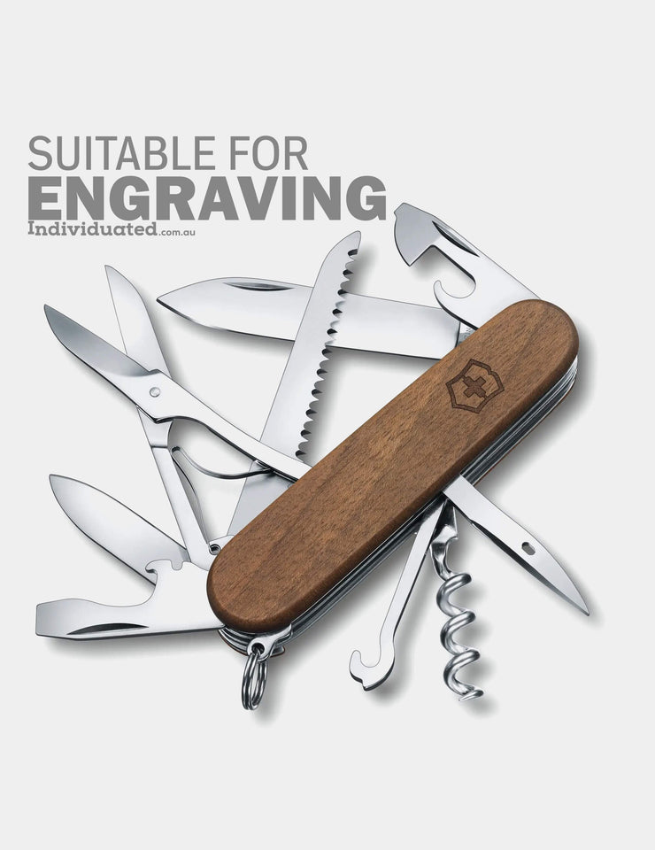 Victorinox Swiss Army Knife Huntsman Wood Suitable for engraving with personalisation service