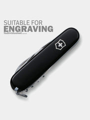 Victorinox Swiss Army Knife Spartan Black with free personalise engraving