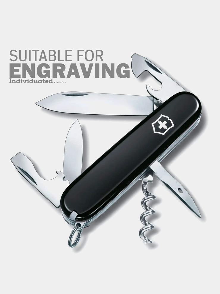 Victorinox Swiss Army Knife Spartan Black suitable for engraving