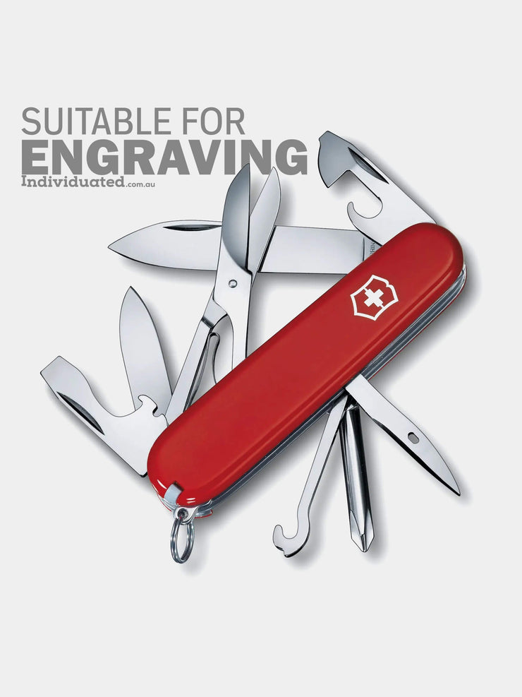 Victorinox Swiss Army Knife Super Tinker Red suitable for personalised engraving