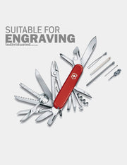 Victorinox Swiss Champ Red Swiss Army Knife suitable for personalisation engraving
