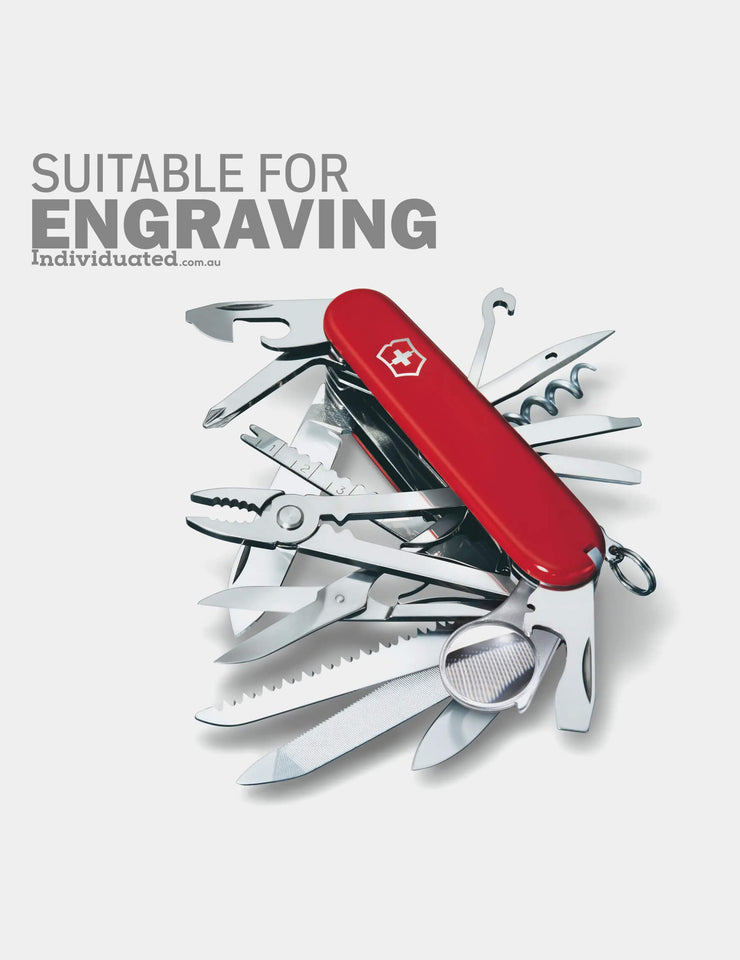 Victorinox Swiss Champ Red Swiss Army Knife suitable for personalisation engraving
