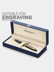 Waterman Expert ballpoint pen inside a premium gift box, suitable for engraving personalisation