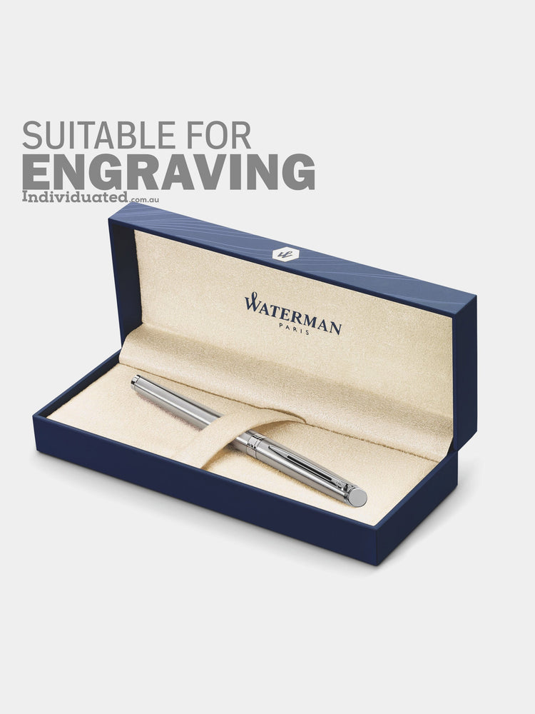 Waterman Hemisphere Stainless Steel Rollerball pen suitable for engraving personalisation